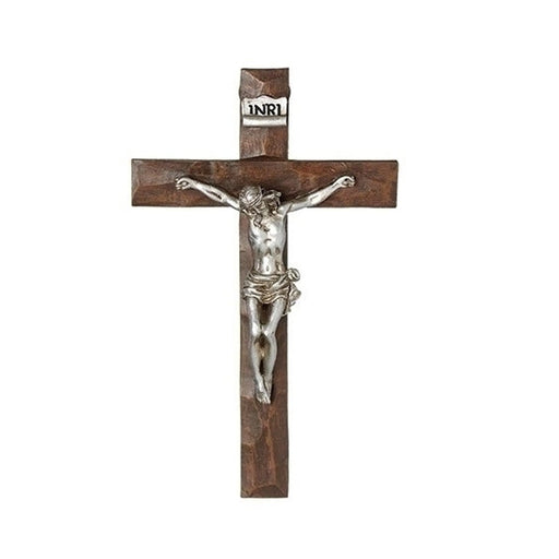 Roman Crucifix Silver 7.5" H