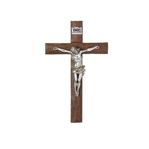 Roman Crucifix Silver 11.5" H