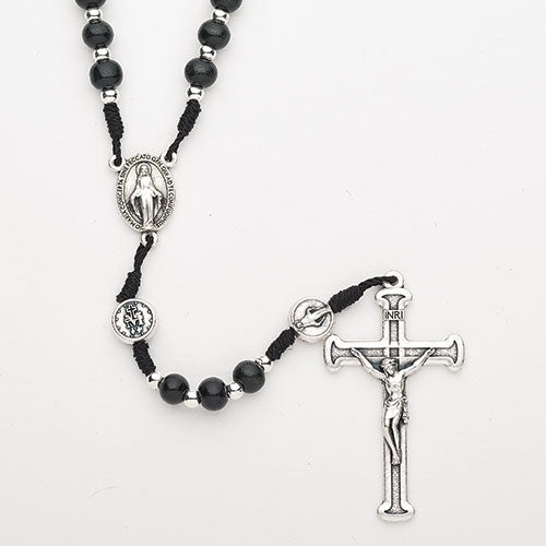 Miraculous Medal String Rosary 18.25"L