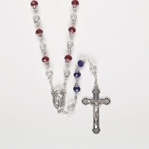 Patriotic Rosary 23"L