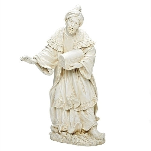 African King Nativity Figure in White 26.5"H