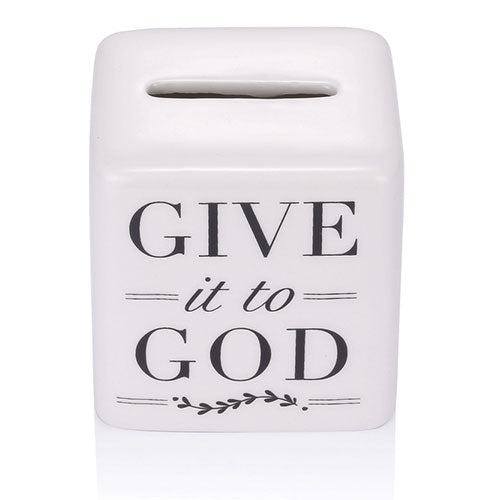 Give it to God Slot Prayer Box 2.5"