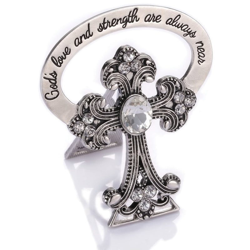Bedside Cross Crystals 2.5"H