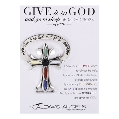 Give it to God Bedside Cross 2.5"H