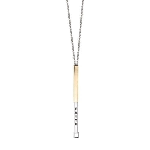 Hidden Message Necklace Faith 28"L