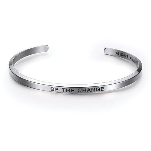 Be the Change Bracelet Silver 7"L