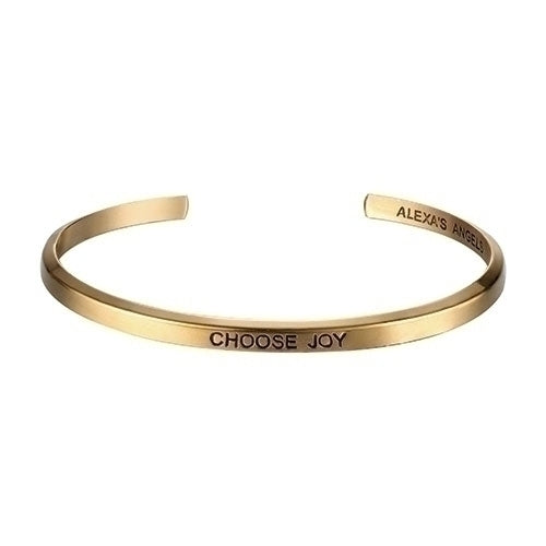 Choose Joy Bracelet Gold 7"L