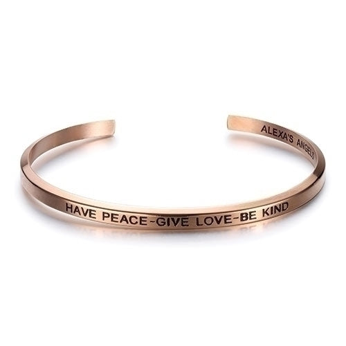 Have Peace Bracelet Rose Gold 7"L