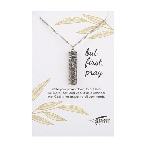 First Pray Necklace Silver 30"L