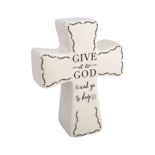 Roman Give it to God Prayer Cross 6" H