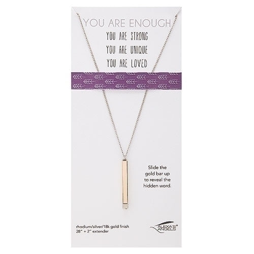 You Are Enough Necklace 28"L