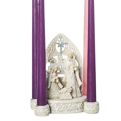 Holy Family Candle Holder 7"H