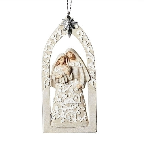 Holy Family Ornament 5.5"H