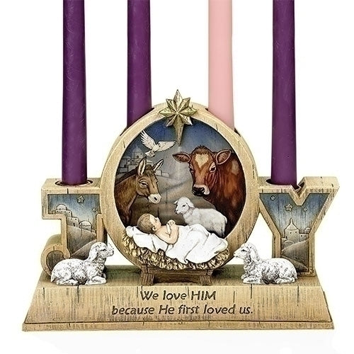 Advent Babe Candle Holder 9"H