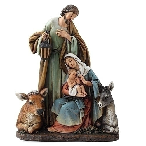 Holy Family with Animal Figure 7.5"H