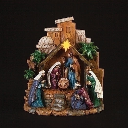Nativity Scene Figure LED 8"H