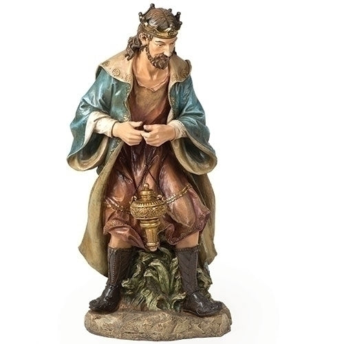 Praising King Nativity Figure in Color 39"H
