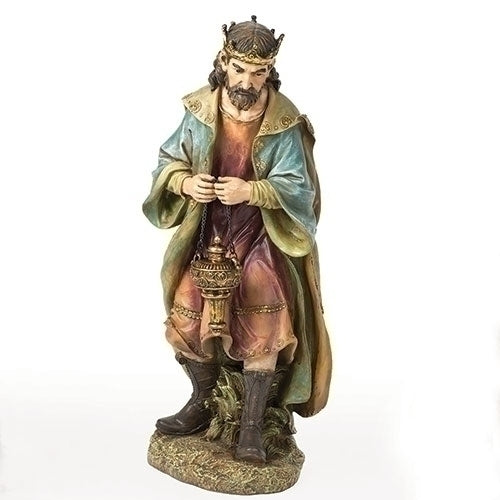 Praising King Nativity Figure in Color 26"H