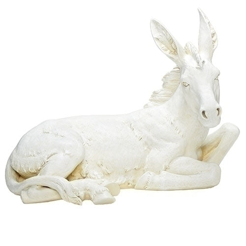 Donkey Nativity Figure in Ivory 19.5"H