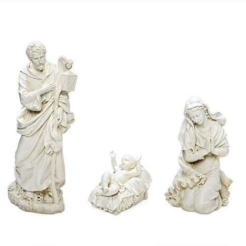 Holy Family Nativity Figures in Ivory 38"