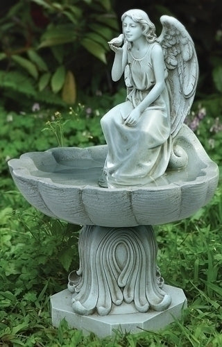 Angel Birdbath Garden Statue 19.25"H