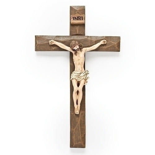Beveled Wall Crucifix 8"H