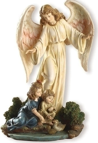 Guardian Angel with Child Statue 8.5"H