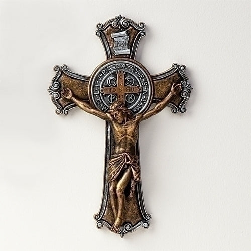Benedict - St. Benedict Two Tone Crucifix 10.25"