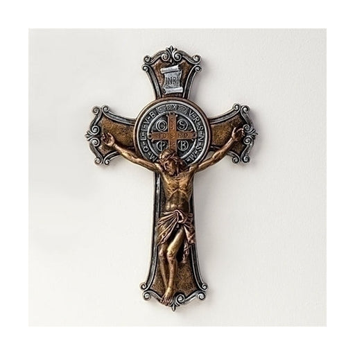 Joseph's Studio Benedict - St. Benedict Two Tone Crucifix 10.25"