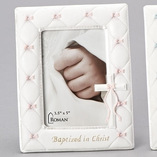 Baptism Girl Frame 7"H
