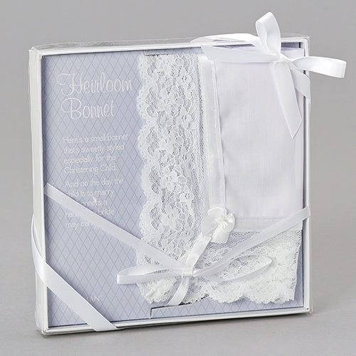 Baptism Bonnet/Wedding Hanky 12"