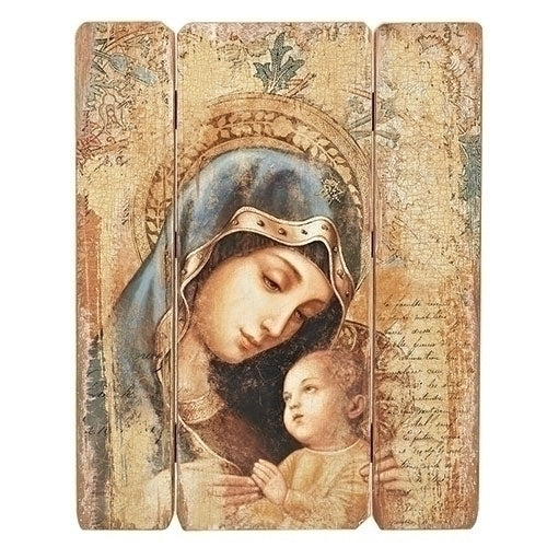 Madonna and Child Decorative Panel 26"H