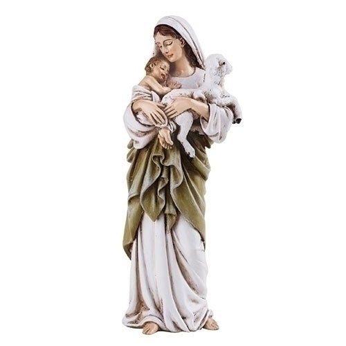 L'innocence Madonna and Child with Lamb Statue 4"H