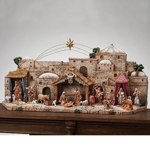 Fontanini Bethlehem Town Display 41.5" W
