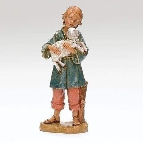 Silas Boy with Sheep 7.5" Scale