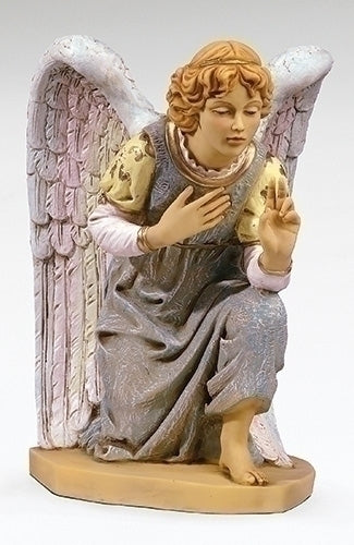 Roman Angel Kneeling in Blue Gown Nativity Figure 27" Scale