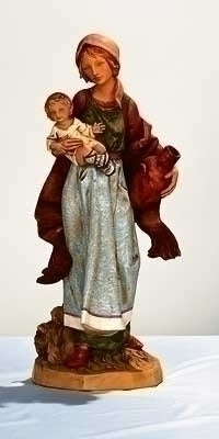 Rebecca Shepherdess with Child 27" Scale