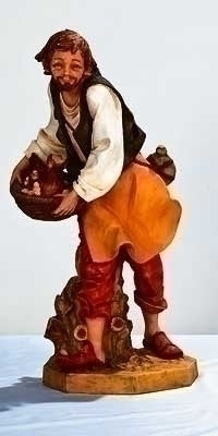 Fontanini Lucas the Shepherd with Hen Nativity Figure 27" Scale