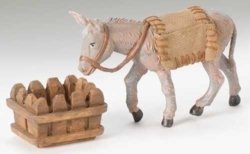 Mary's Donkey with Food Trough 5" Scale