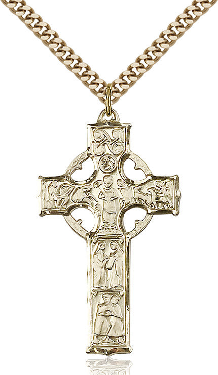 Celtic Cross Necklace on 24" Chain