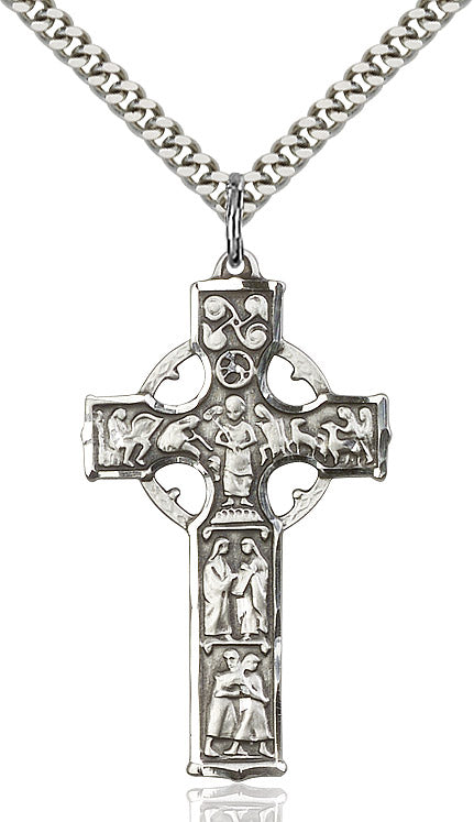 Celtic Cross Silver 24"