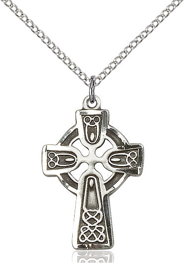 Celtic Cross Silver 18"