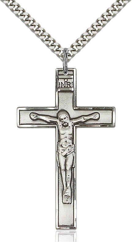 14k Gold INRI Tubular Cross Roman Catholic Crucifix Pendant | Jewelry  America