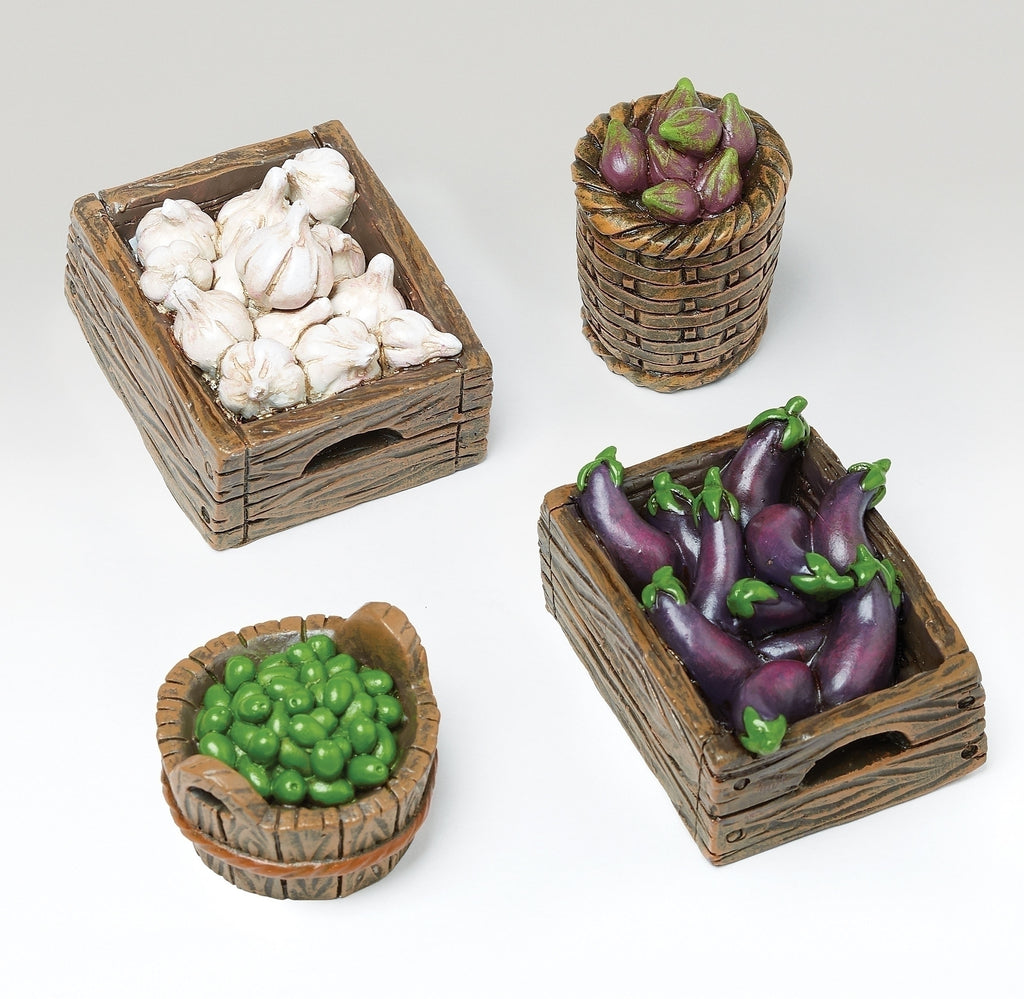 Baskets and Crates 4pc Set 5" Scale