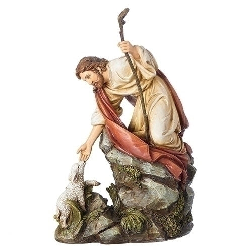 Jesus with Lamb Statue 10.5"H
