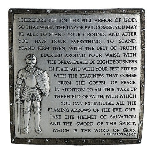 Armor of God Desk Plaque 4.7"H