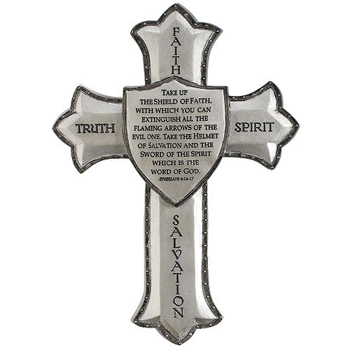 Armor of God Wall Cross 8.25"H