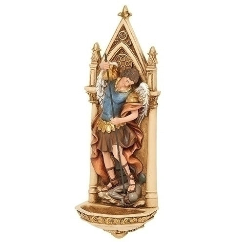 Michael - St. Michael Holy Water Font 7.75"H
