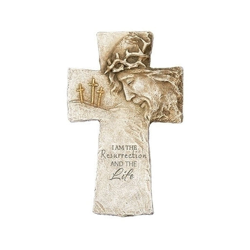 Roman Resurrection and Life Cross 10.25" H