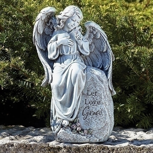 Angel Seated Garden Statue 12"H